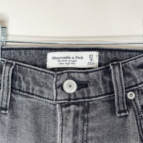 NWOT Abercrombie & Fitch Curve Love Ankle Straight High Rise - Picture 3 of 6